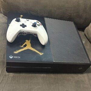 Xbox Console with White Controller